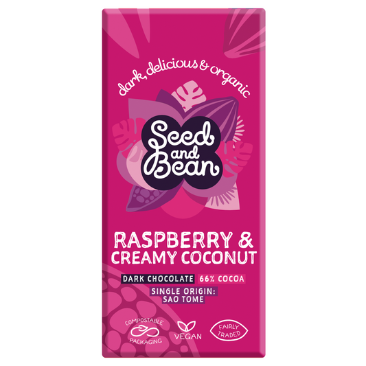 Seed and Bean - 66% Dark Coconut and Raspberry