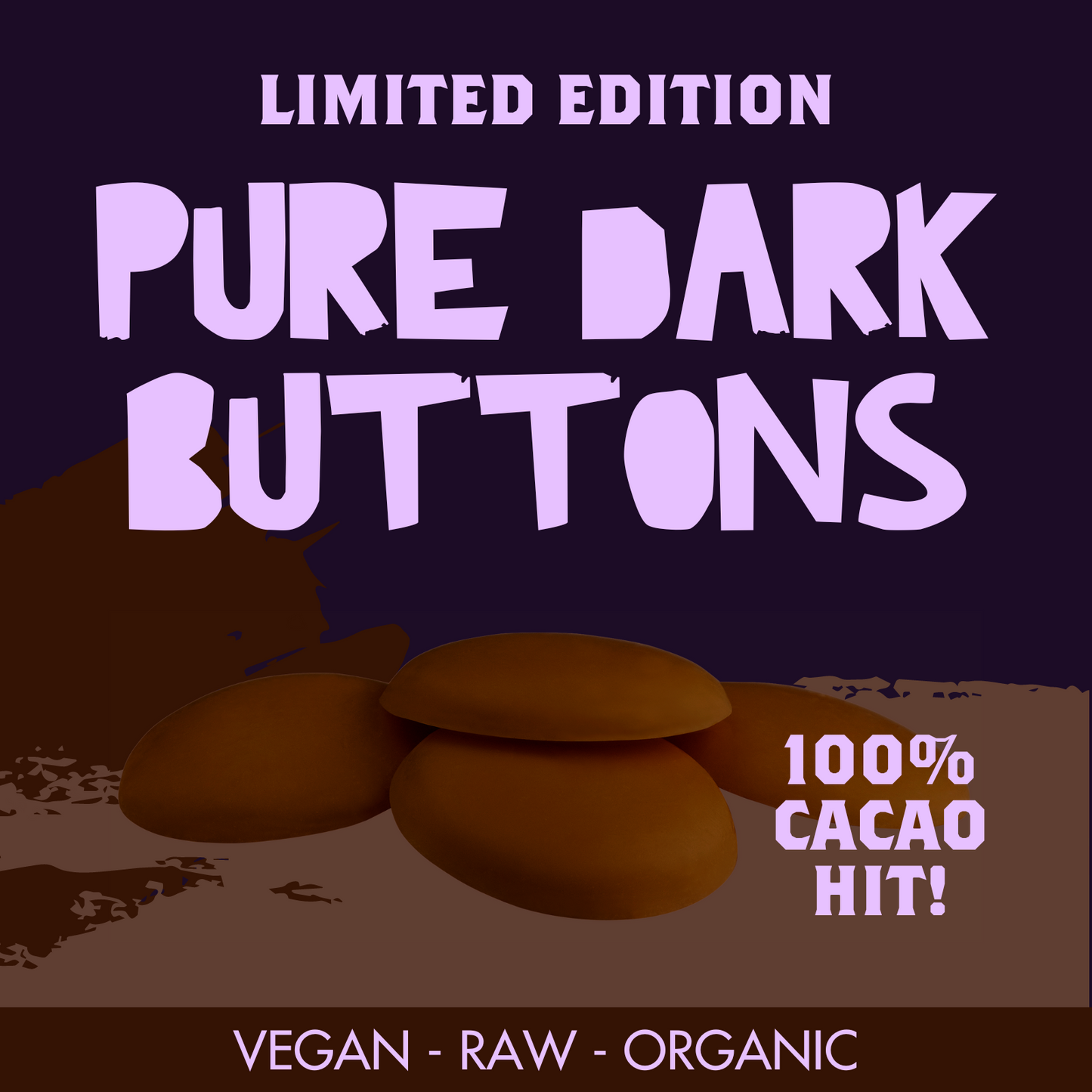 Pure Dark 100% Cacao Buttons