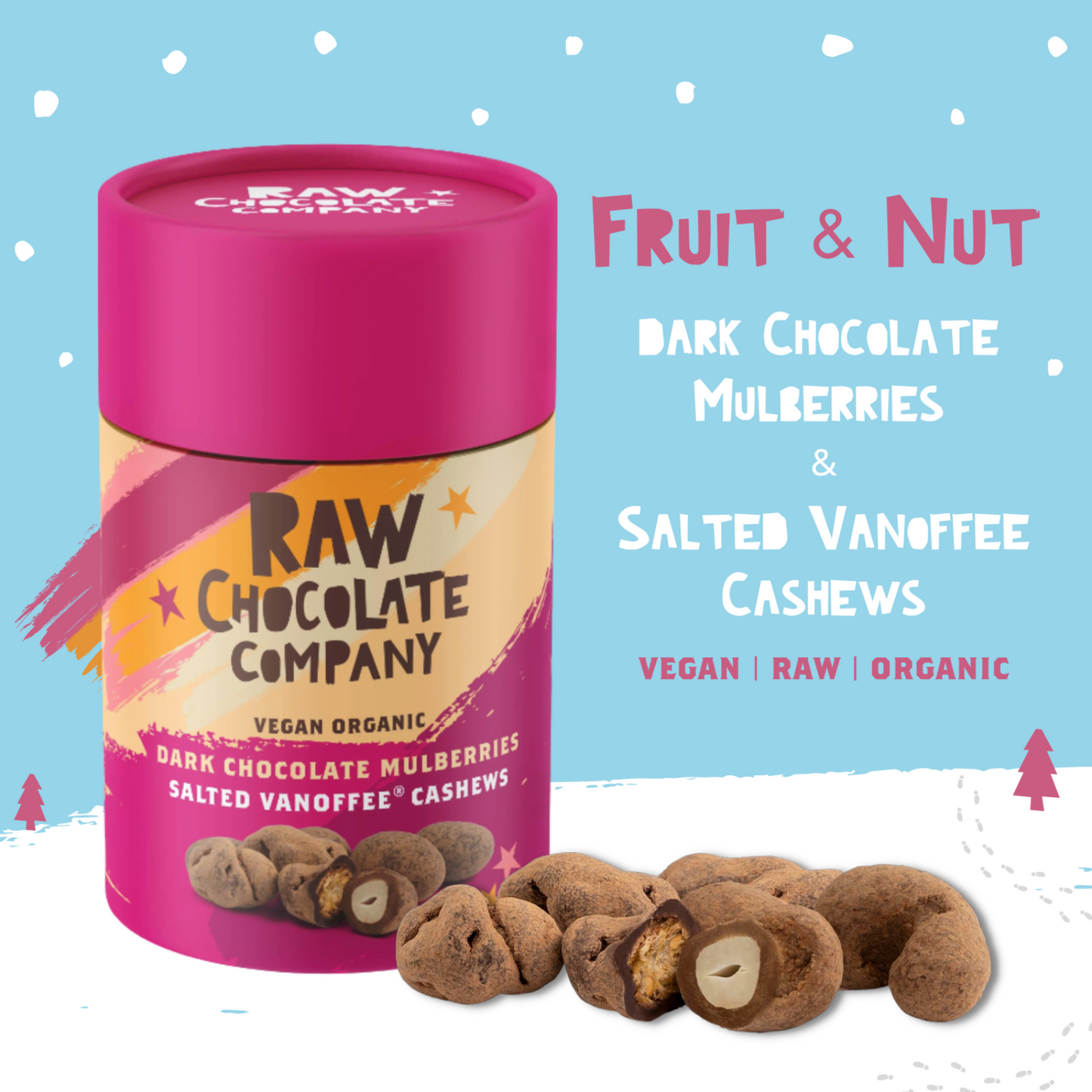 Chocolate Fruit and Nut Gift Tub 180g Case